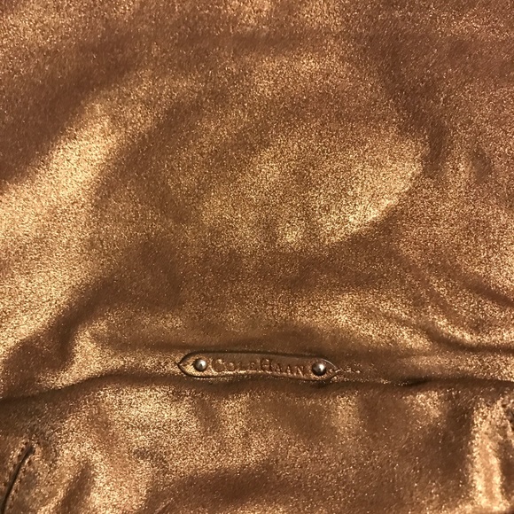 Offers?. Cole Haan Gold Suede Hobo bag - Picture 3 of 8